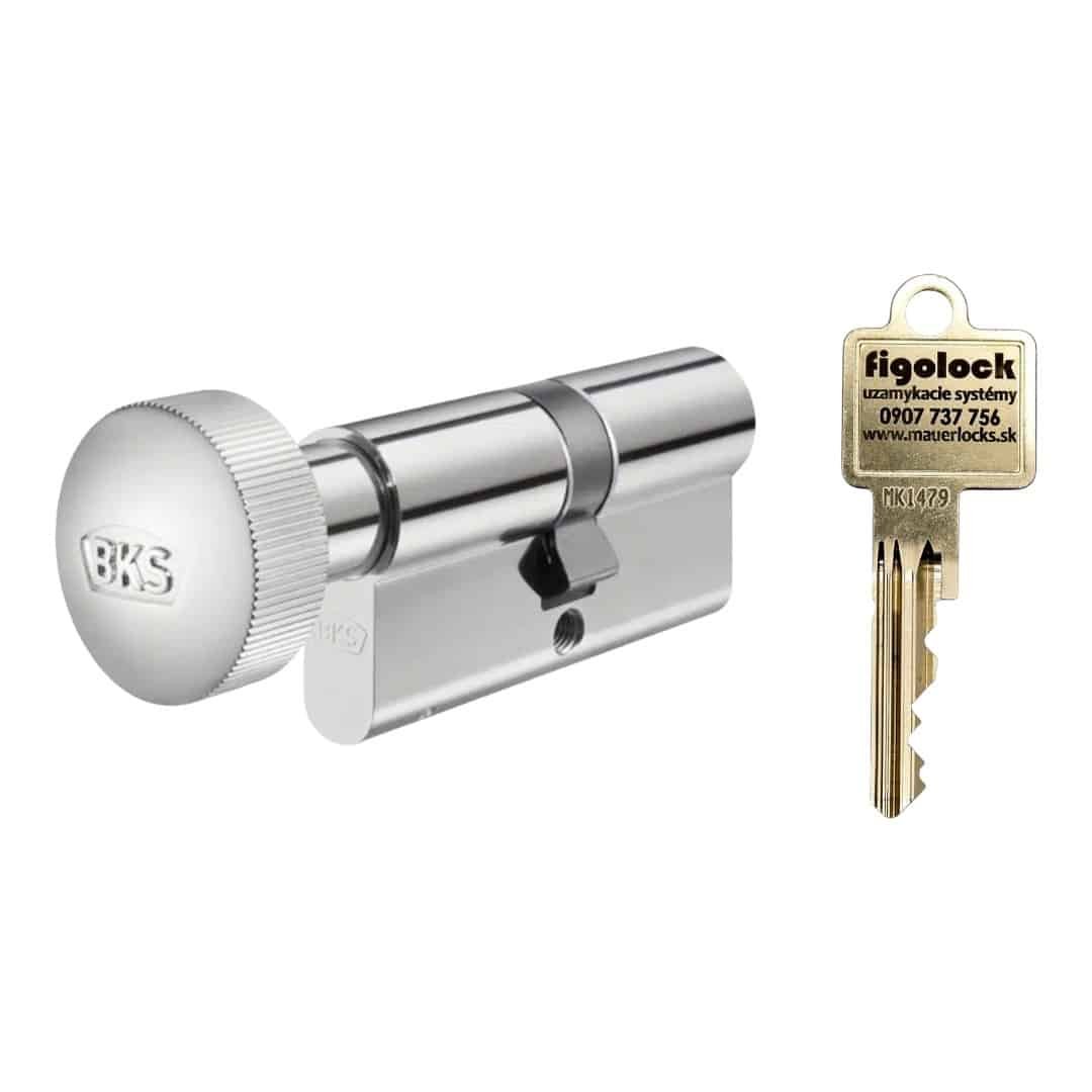 Bezpečnostná vložka BKS detect gombík + kľúč Bezpečnostná vložka BKS detect gombík + kľúč